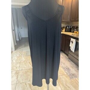Women’s Plus Size Black Tank Top with Open Straps Size 2X